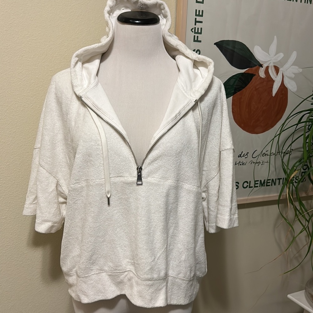 Club Monaco Terry 1/2 Zip Pullover